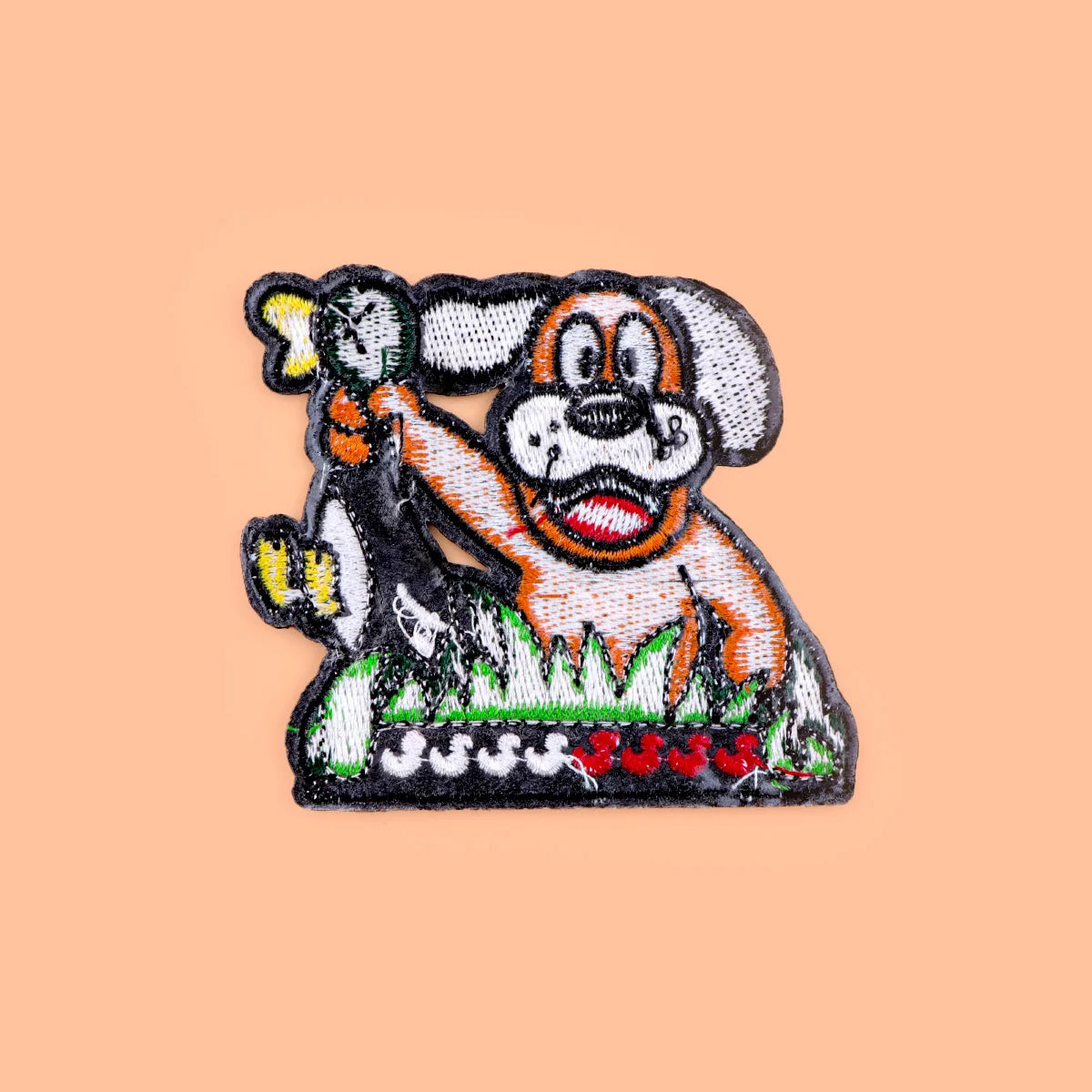 Funny Dog Iron On Patch Clothes Patch For Clothing Cartoon Duck Embroidered Patch Garment Apparel Accessories Sewing Stickers