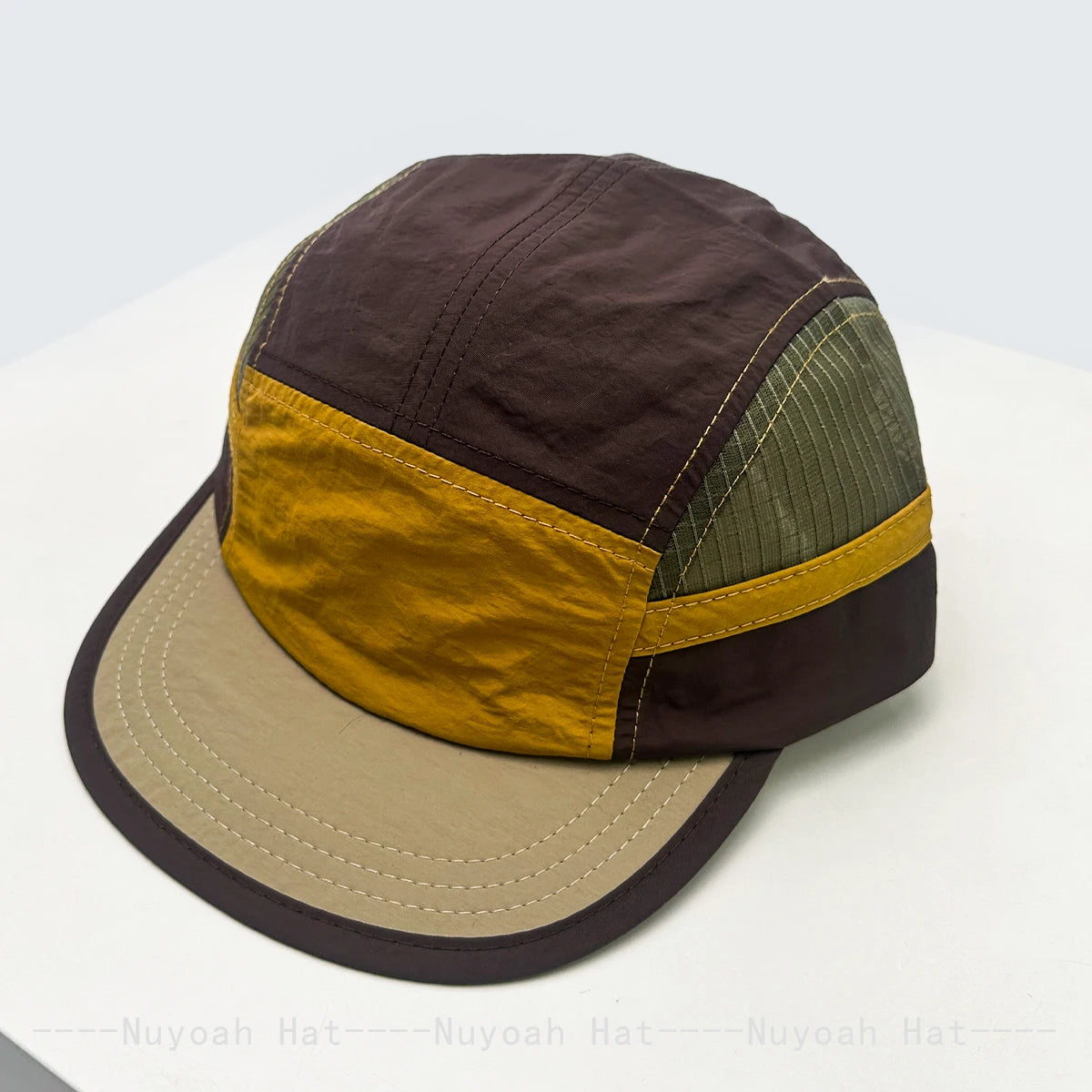 New Unisex Color Block Embroidered Letters Trees Solid Baseball Hats Sunshade Quick-dry Versatile Outdoor Peaked Caps Casual ins