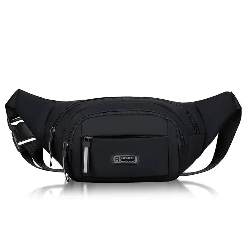 Color Men's Canvas Waist Pack Anti-Theft Running Fanny Bag Slim Outdoor Sport
