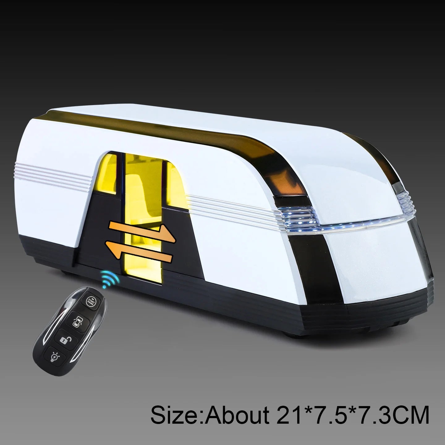 1:24 ROBOVAN Pickup Alloy Diecast Model Toy Car Shock Absorption Doors Opened Sound Light Pull Back Autonomous Bus Birthday Gift