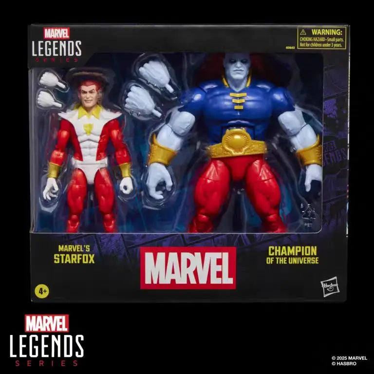 Original Hasbro Marvel Legends Series Black Starfox & Champion of The Universe Action Toy Figure
