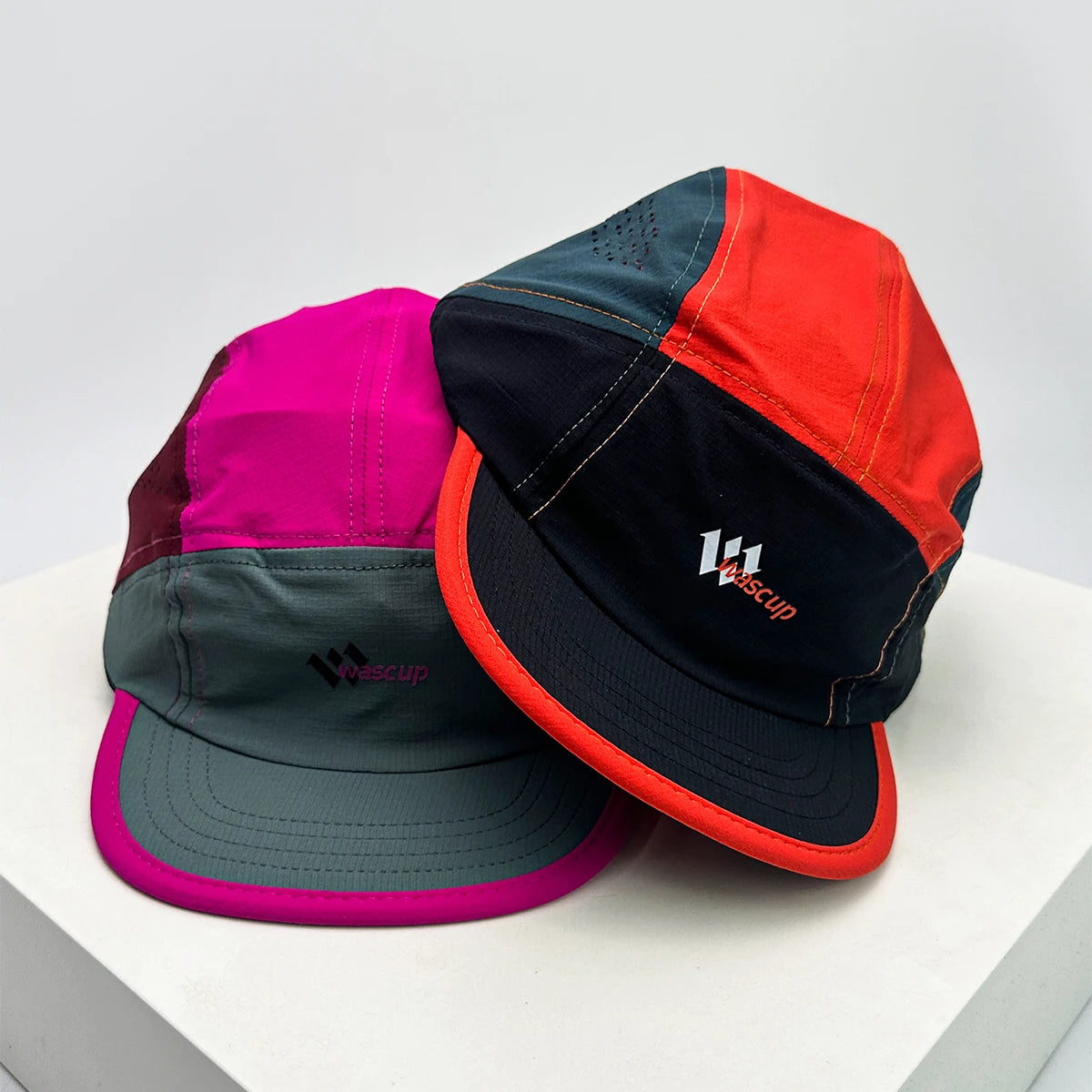 New Unisex Flat Eave Letter Baseball Hats Sunshade Retro Breathable Quick Drying Peaked Caps Versatile Color Block Fashion ins