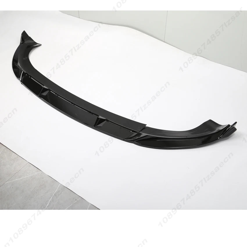 For Tesla ModelY Juniper 2025-2026+ Car Front Bumper Spoiler Lip Diffuser Lower Splitter Guard Body Kit Tuning Gloss Black