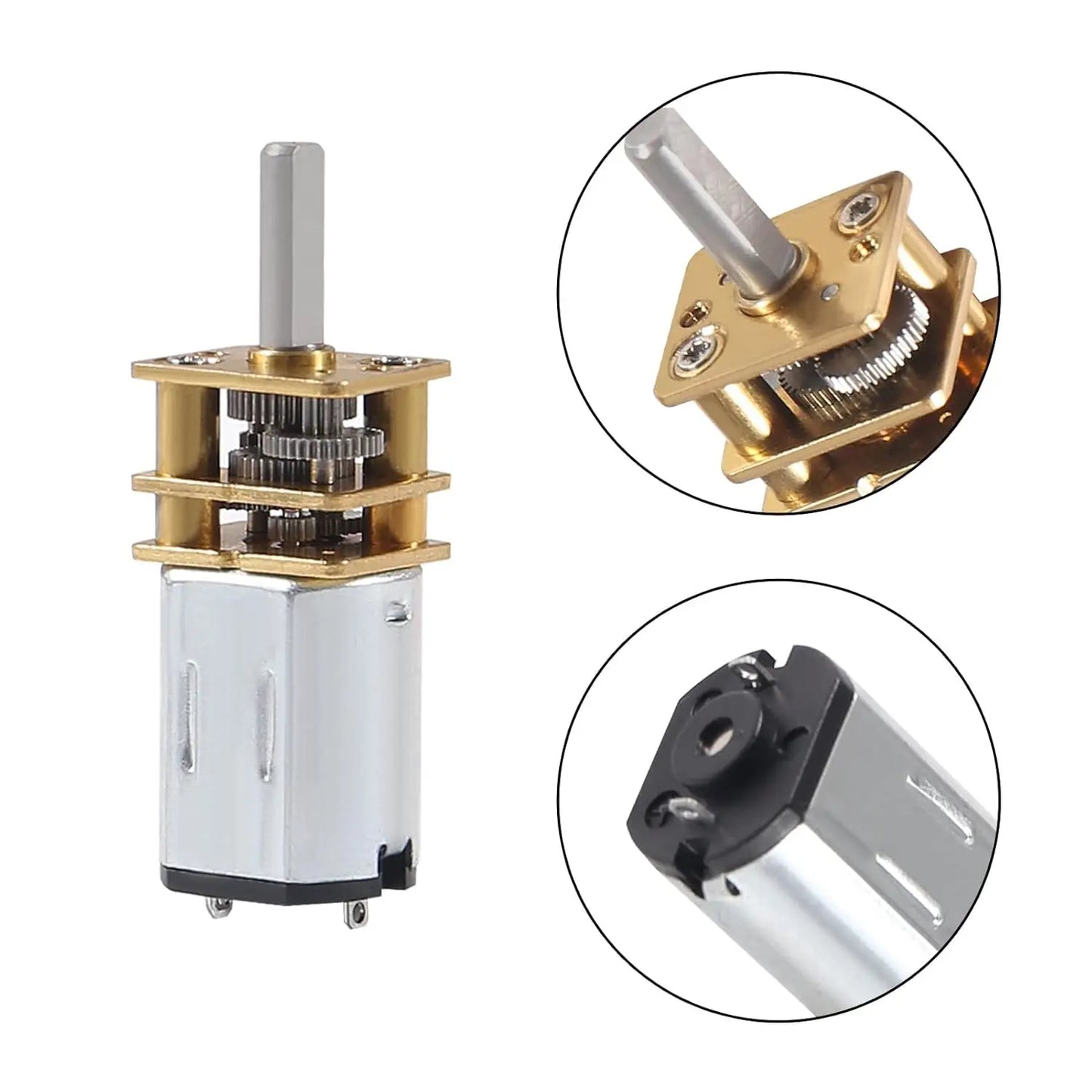 DC 3V 30RPM Speed Reduction Motor N20 3mm Shaft Mini Metal Gearwheel Gear Motor with Full Metal Gearbox Micro Motor