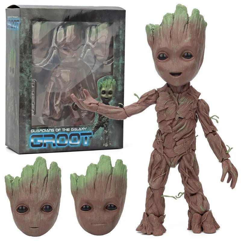 Marvel Guardians of The Galaxy Groot Cute Tree Man Joints Moveable Action Figure