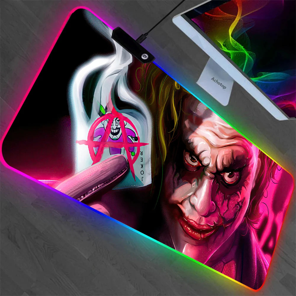J-jokers RGB Pc Gaming Poker Keyboard Mouse Pad Mousepad LED Glowing Mouse Mat16