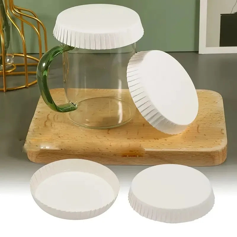 50pcs High-Quality Cup Lids - Stackable Disposable White Lids, Beverage Protection, For Travel, Home, Office, Coffee Shops