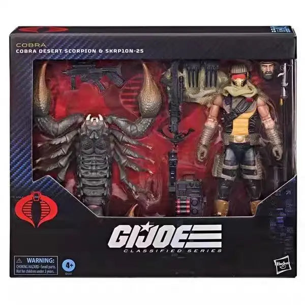 Original Hasbro G.I. Joe Classified Series 180 Cobra Desert Scorpion & Skrp10n-25 Anime Figure Toy Model Collection