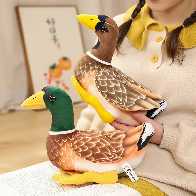 29cm Lifelike Green Swimming Wild Duck Plush Toy Simulation Animal Stuffed Doll Cute Children's room Decor Kids Birthday Gift
