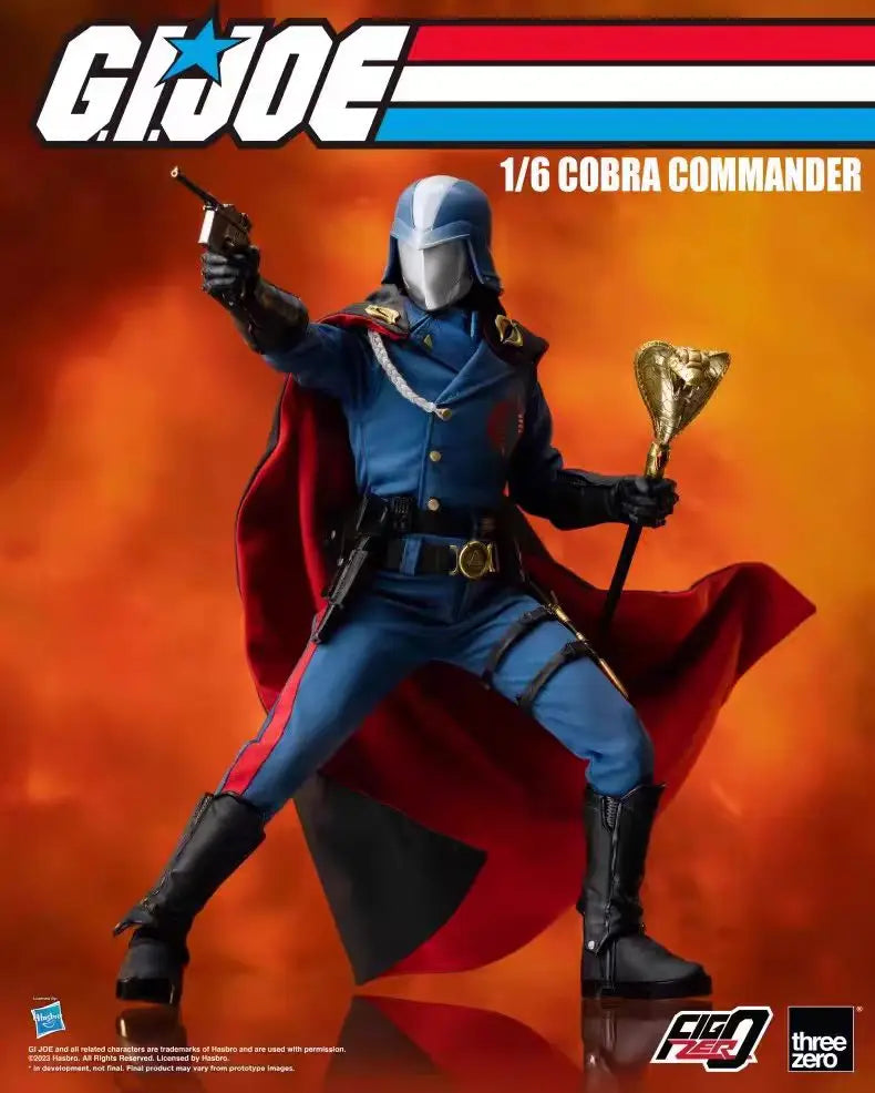 Original Hasbro Threezero FigZero G.I. Joe Series 1/6 COBRA COMMANDER Action Toy Figure Mode Ornaments