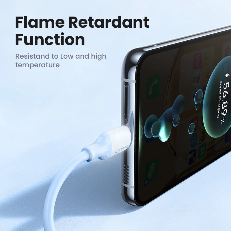 UGREEN 60W USB C To Type C Cable For iPhone 17 16 15 Fast Charging Cable For Macbook Xiaomi Samsung Liquid Silicone USB Cable