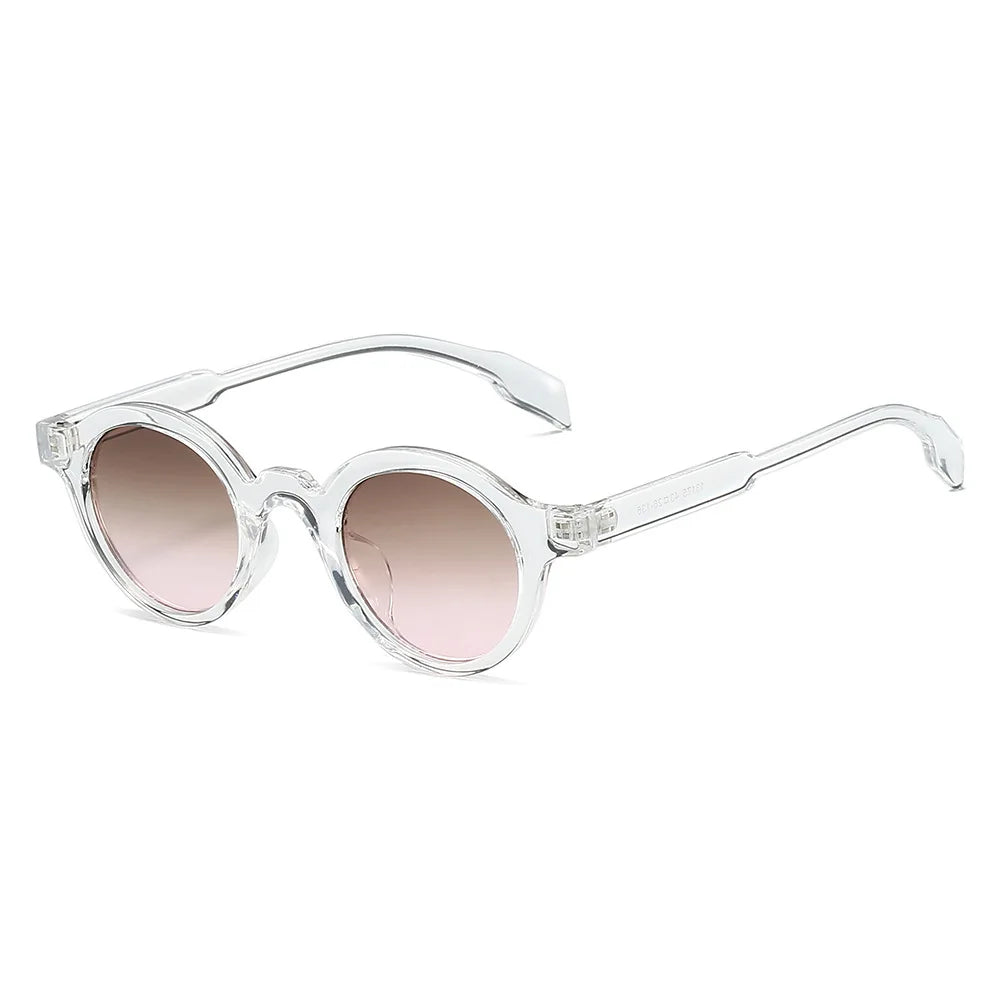 JNPCXI Retro Small Round Women Sunglasses Fashion Gradient Shades UV400 Punk Men Yellow Green Sun Glasses