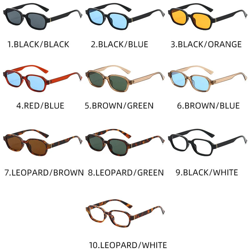 JNPCXI New Square Candy Color Sunglasses Women Fashion Leopard Tea Shades UV400