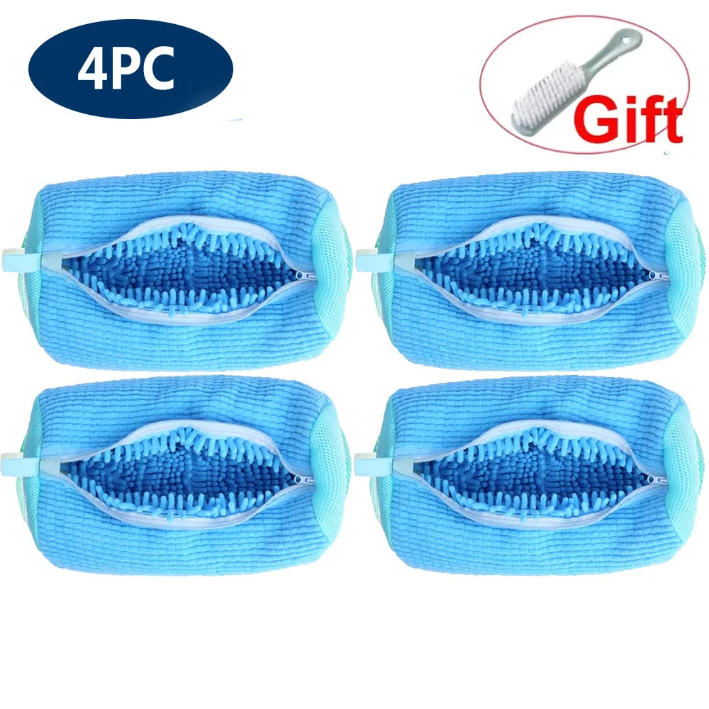 Shoe Washing Machine Bag Reusable Sneaker Cleaning Bag, Washer Mesh Laundry Bag