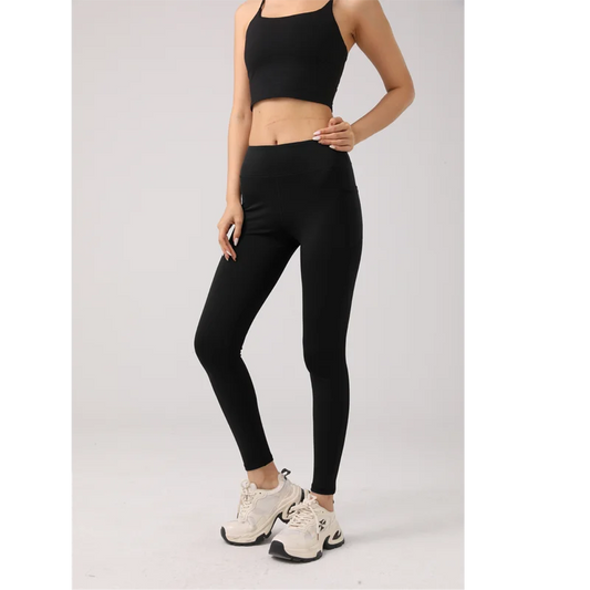 Waist Yoga Pants with Pockets, Leggings for Women Tummy Control Compression Workout Leggings for Women