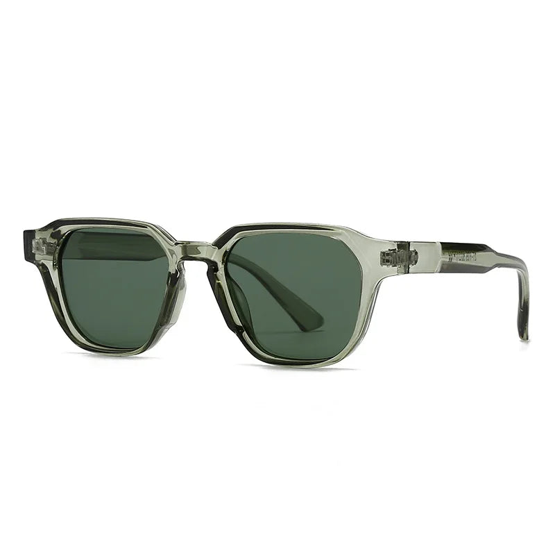 JNPCXI New Ins Popular Fashion Women Square Sunglasses Shades UV400 Retro Tea Tea Men Trending Sun Glasses