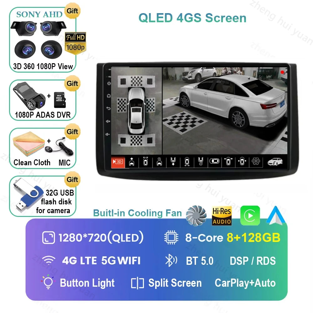 For Chevrolet Aveo T250 2006 - 2012 Nexia 1 2020 2021 - 2022 Android 16 CarPlay Auto Car Radio Multimedia navigation video DVD