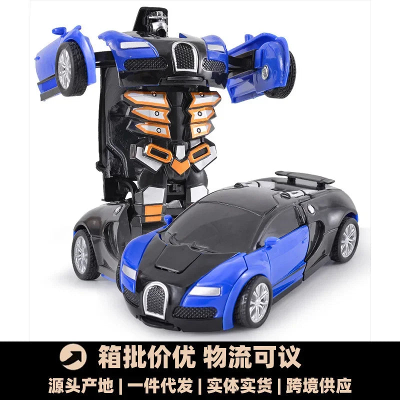 Shape-shifting AutoRobot Car Toy inertial impact one-button puzzle collision M19