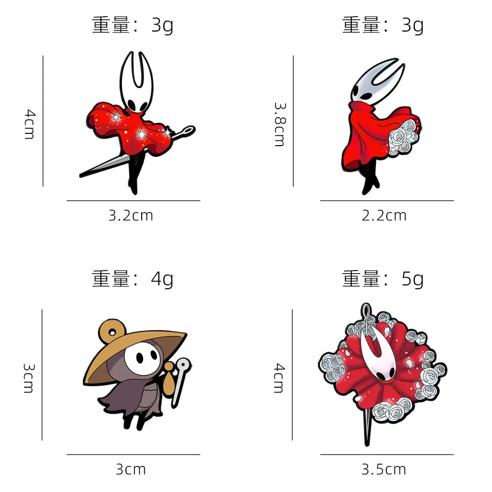 Hollow Warrior Anime Badge - Japanese & Korean Game Collectible Pin for Fashion Accessories