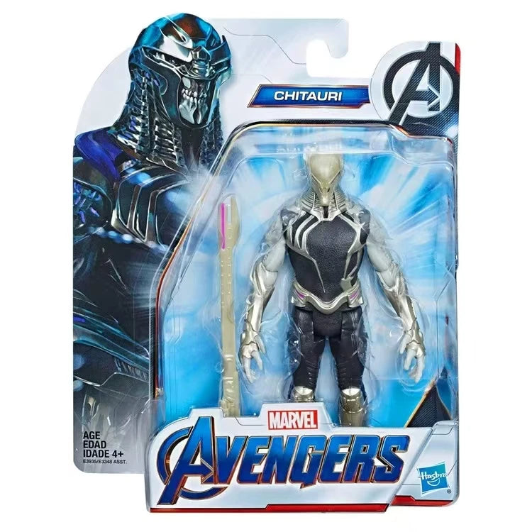 Original Hasbro MARVEL The Avengers Captain America IRON SPIDER Hulk CHITAURI ANT-MAN BLACK PANTHER Anime Figure Toy Collection