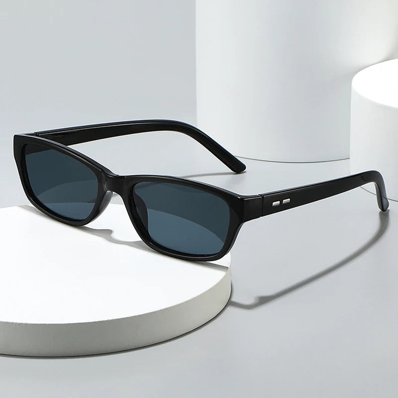 JNPCXI Retro Rectangle Sunglasses Women UV400 Protection Eyewear for Female Male Fashion Punk Sun Glasses Shades