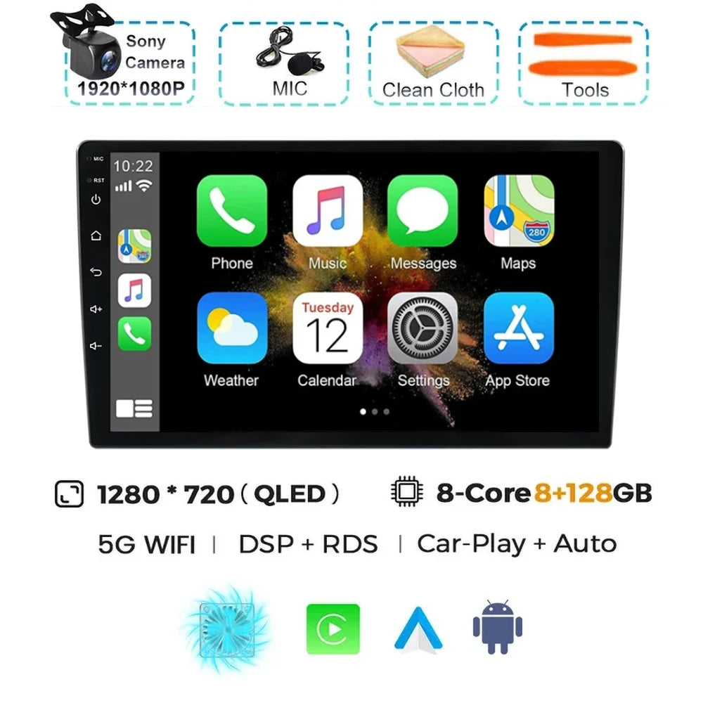 Android 15 Car Radio For For Audi A4 II 2 B6 III 3 B7 2000-2009 S4 2002-2008 RS4 2005 - 2009 Multimedia Video Player Carplay