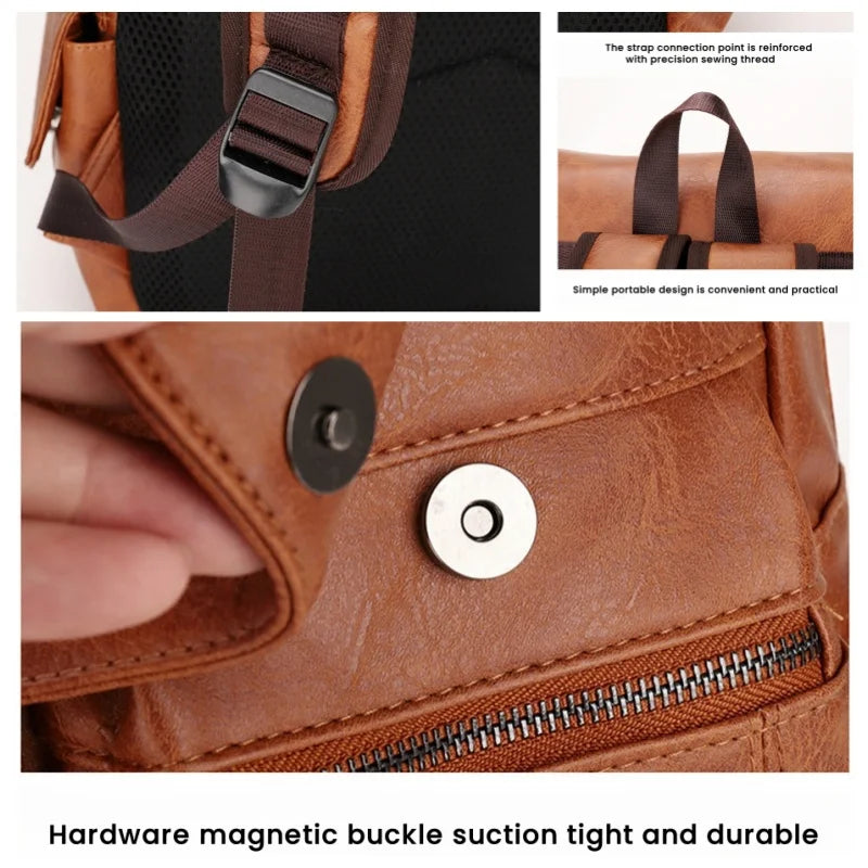 JEEP BULUO Brand Men Teenager College Students 15.6" Laptop Backpacks Travel Bag