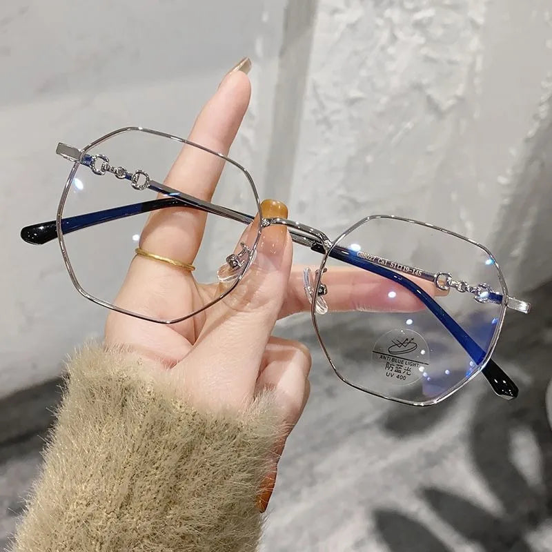 Anti Blue Light Blocking Glasses Clear Anti Radiation Glasses Replaceable Lens for Women/Men
