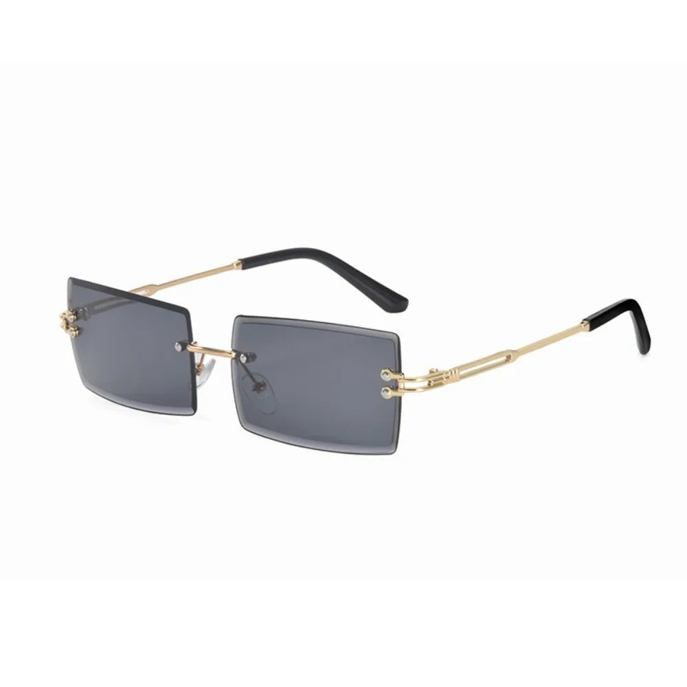 Frameless Trimmed Square Sunglasses Fashion Sunglasses Women European and American Trend Eyewear