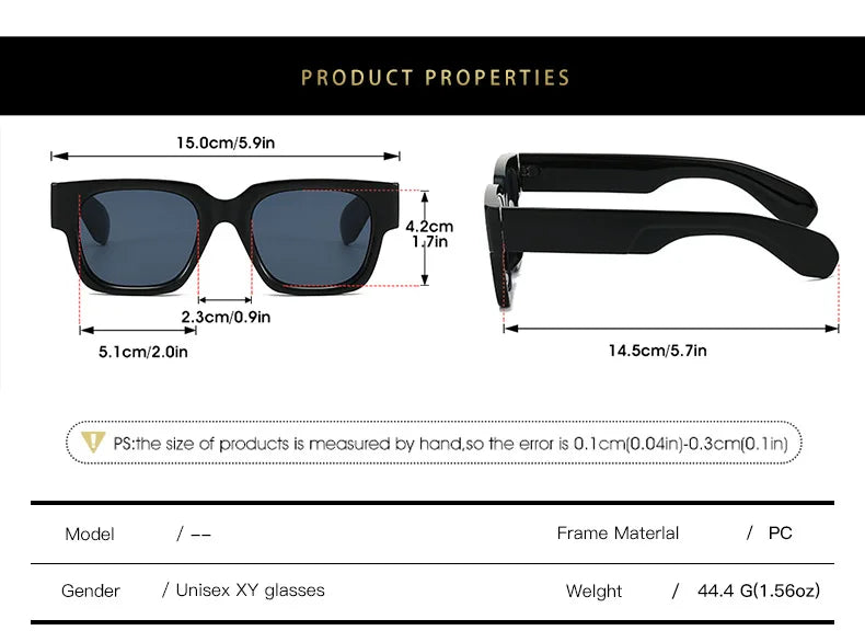JNPCXI New Square Sunglasses Women Fashion Shades UV400 Men Luxury Gradient Yellow Green Male Female Sun Glasses
