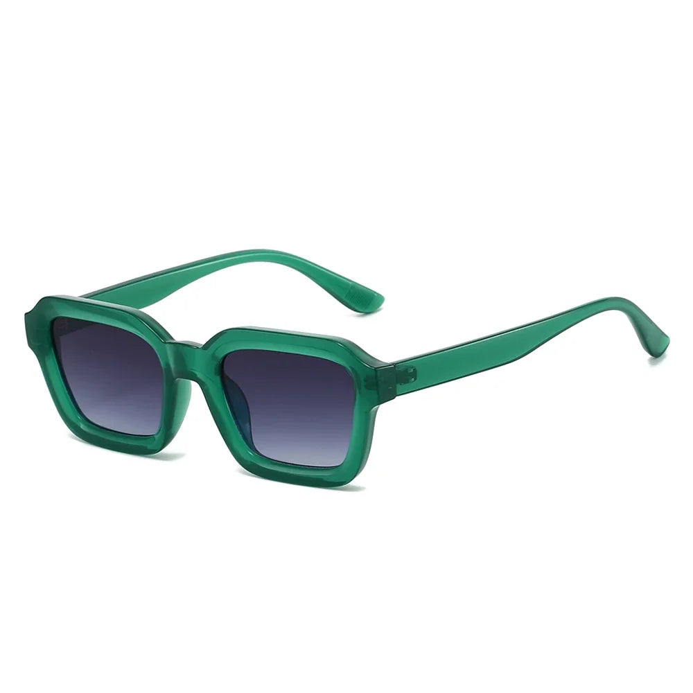 JNPCXI New Men Vintage Rectangle Frame Sunglasses Fashion Retro Sun Glasses Luxury Brand Design UV400 Shades Eyewear Women