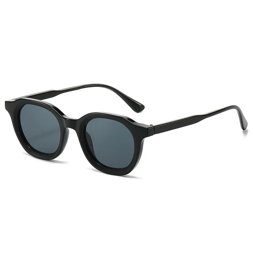 JNPCXI Fashion Small Round Sunglasses Women Retro Green Gradient Shades UV400 Men Trending Sun Glasses