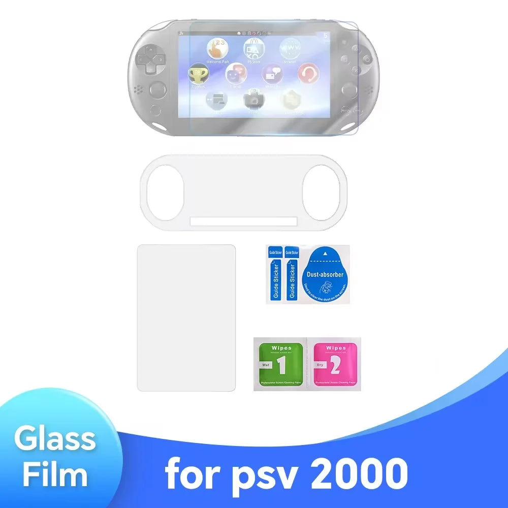 Screen Protector Sony PS Vita 1000/2000, Front Tempered Glass + Back Clear Film