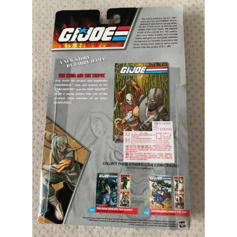 Original Hasbro G.I. Joe A REAL AMERICAN HERO COMIC PACK HARO MASTER & SNAKE EYES Anime Figure Toy Collection Model