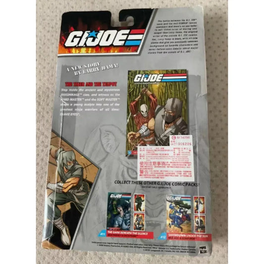 Original Hasbro G.I. Joe A REAL AMERICAN HERO COMIC PACK HARO MASTER & SNAKE EYES Anime Figure Toy Collection Model