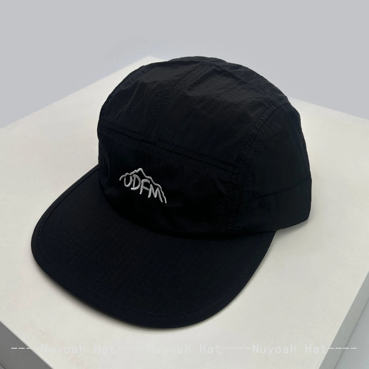 New Men Women Quick Drying Plaid Embroidered Letters Baseball Hats Sunshade Flat Eave Breathable Outdoor Peaked Caps Versatile