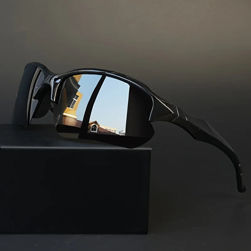 Unisex Lightweight and Durable PC Frame Lens Fashion Glasses Stylish Purple Black Contrasting Design Suitable for Casual Wear