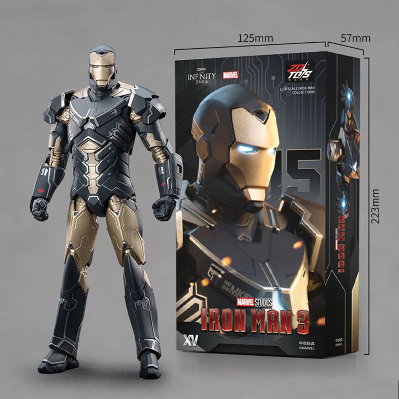 1:10 ZD Toys Iron Man Striker MK25,26 Gamma MK36 Peacemaker MK40 MK2 War Machine