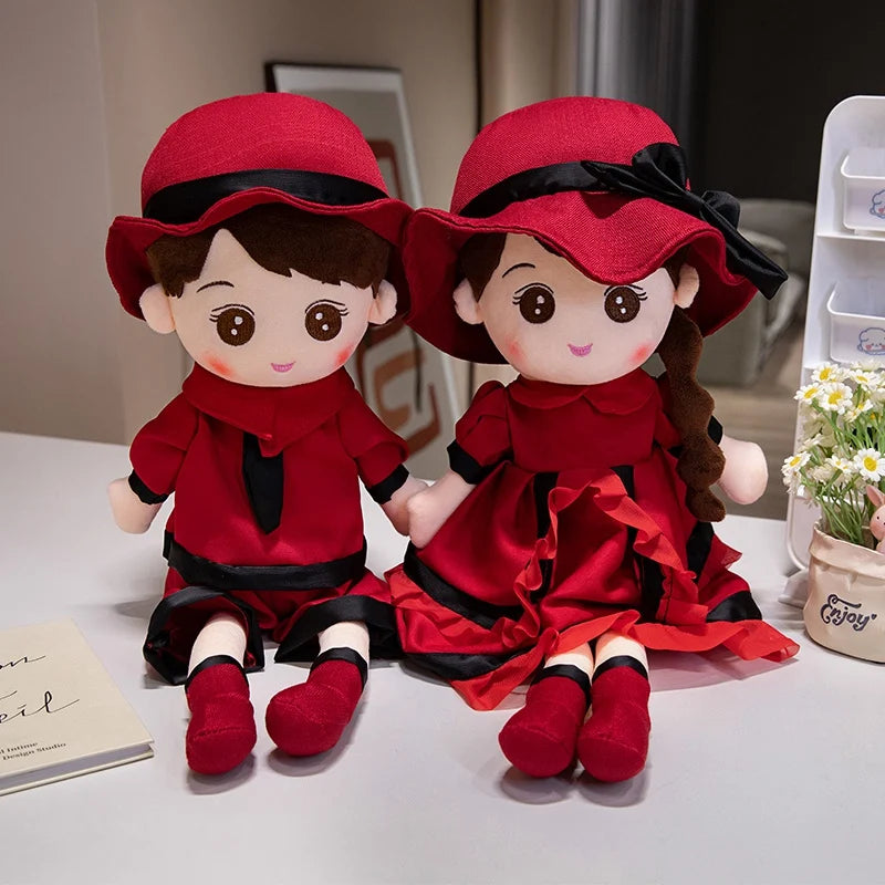 Kawaii Plush Girl Dolls  Soft Stuffed Dolls Lovely Plush Toys Girl Toys Kids Birthday Valentine Gift