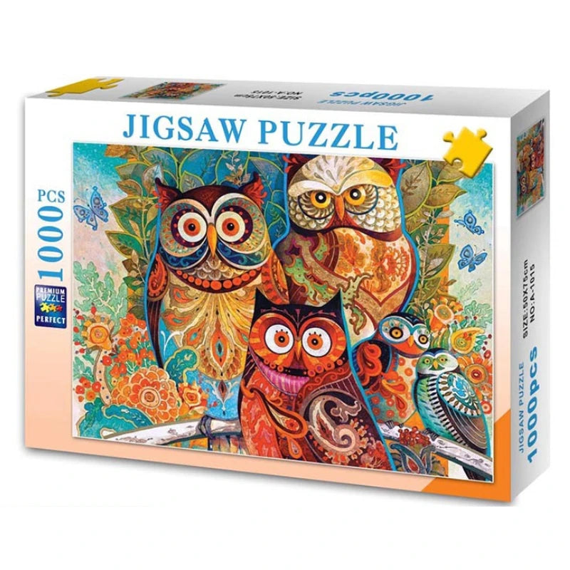 75*50cm 1000PCS Paper Jigsaw Puzzle Landscape Famous Painting Puzzle Character Series Series Home Decaoration Gift