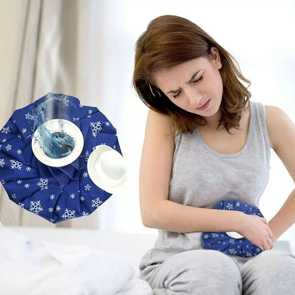 Ice Pack Reusable Ice Bags No-Leak Elastic Breathable Hot Water Bag For Hot & Cold Therapy, Cold And Heat Ice Bag (6"/9"/11")
