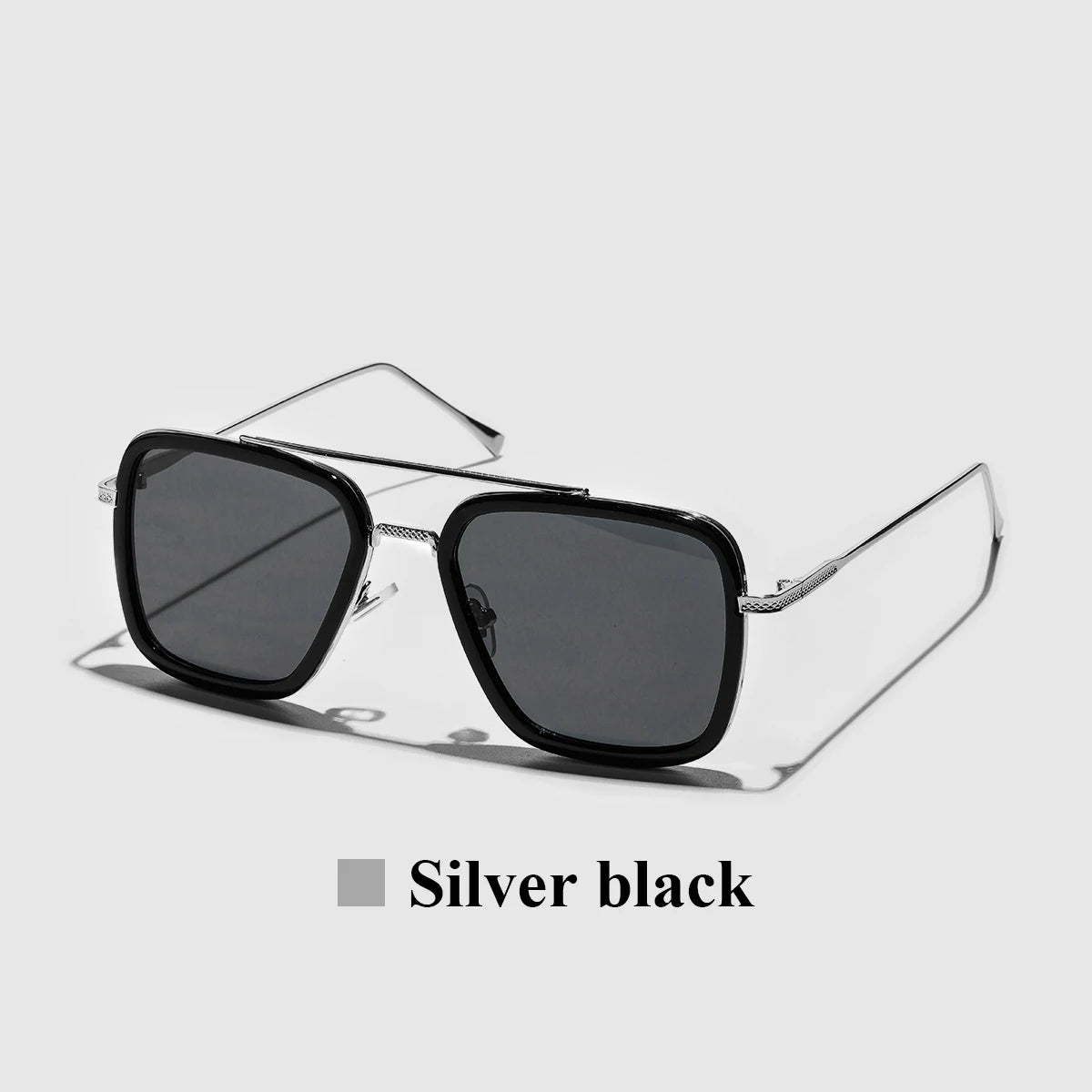 Ruiao 2026 Square Mens Designer Sunglasses Metal Frame Gradient Luxury Shades UV400 Rectangle Pilot Sun Glasses for Men