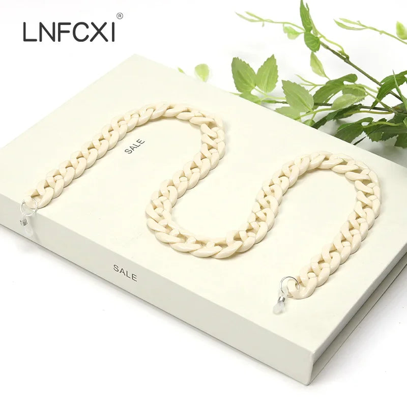 JNPCXI Fashion Acrylic Sunglasses Chains Lanyard Women Men Anti-slip Reading Glasses Chain Cord Neck Strap Rope Fast Shipping