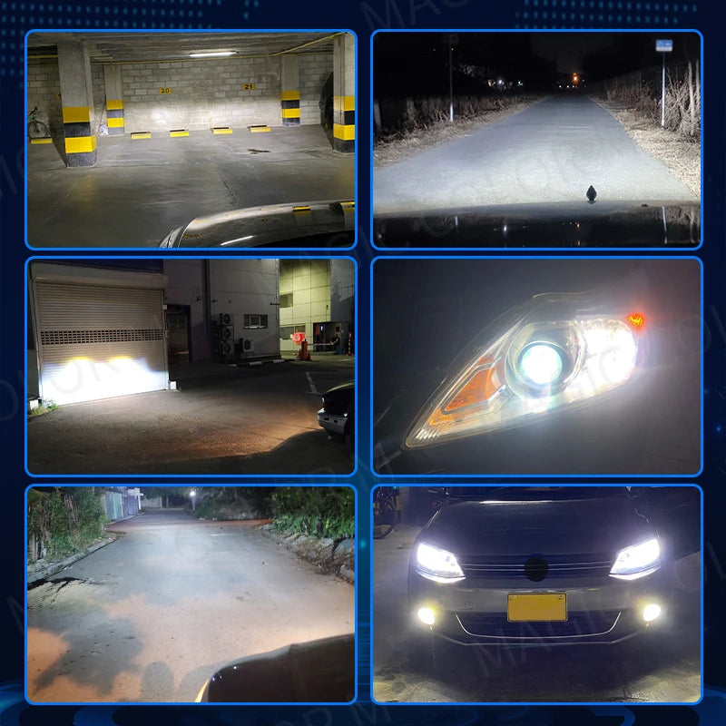 H4 LED Headlight H1 H3 H7 H11 880 9005 9006 CSP 5570 Chip Car Bulbs 6000LM 70W 6500K Hight Low Beam Fog Lamp Spotlight Canbus