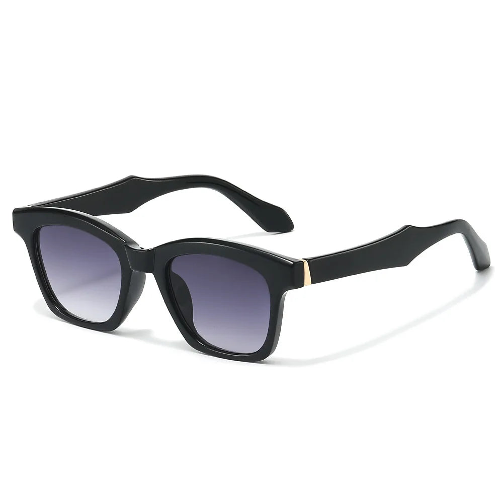JNPCXI Fashion Square Women Luxury Sunglasses Retro Leopard Blue Designer Men Trending Sun Glasses Shades UV400