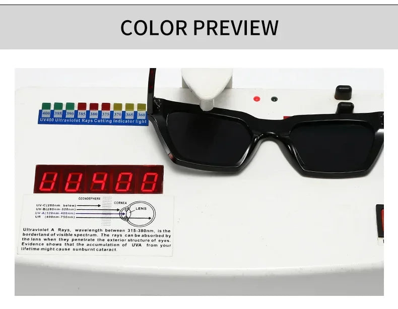 JNPCXI Cat Eye Sunglasses Women Fashion Multicolor Orange Shades UV400 Men Trending Gradient Sun Glasses