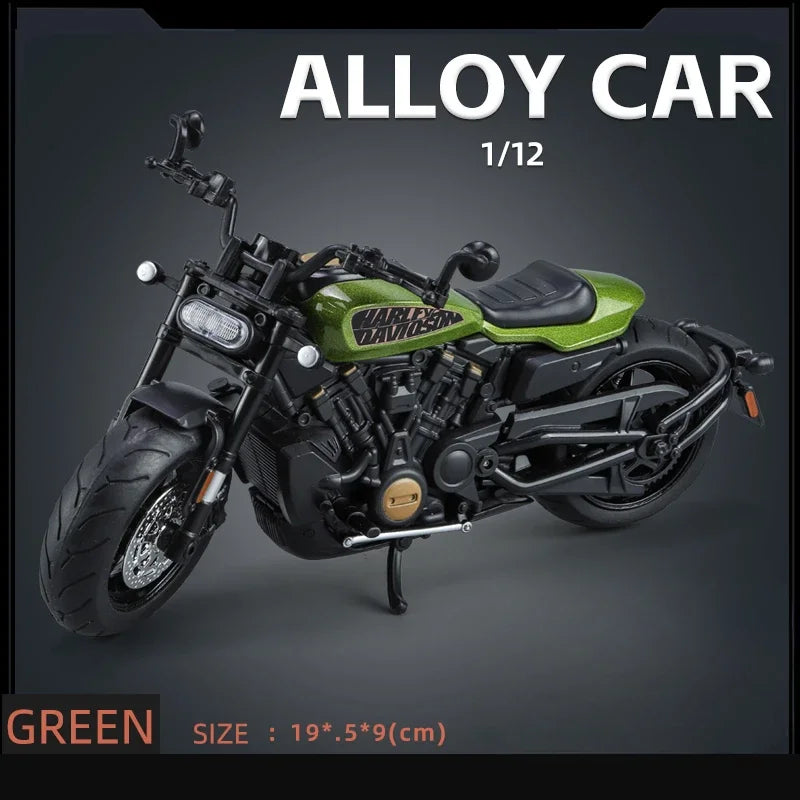 1/12 SportsterS Kawasaki ZX-6R Alloy Cars Models Motorbike Toys Diecast Sound Light Motorcycle Series Model Kids Christmas Gifts