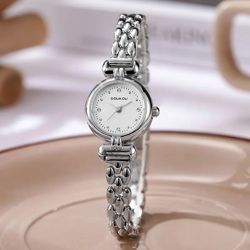Famous Brand Women Watch Luxury Small Dial Gold Watch Dropshipping Bracelct Strap Quartz Wristwatches Clock Female Dropshipping