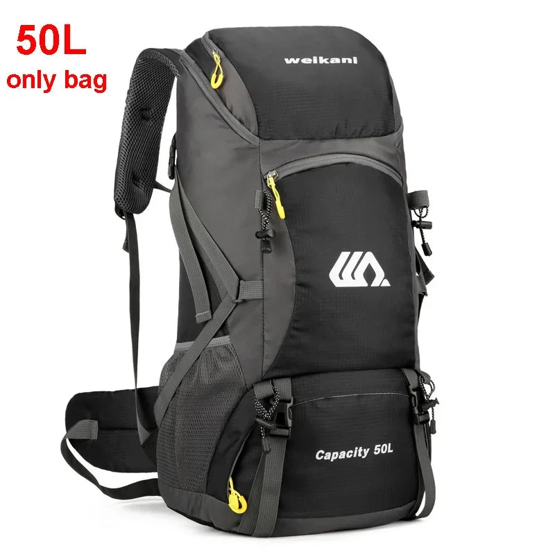 50L Travel Backpack Camping Large Waterproof Outdoor Mountaineering Sports Bag
