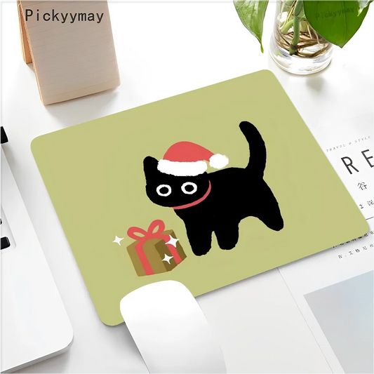 Funny Black Cat Mouse pad PC Desk Mat Table Big Mouse Pad PC Non-slip Rug z8